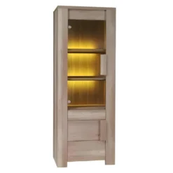 Vitrine, Bibliothèque Petit Modèle FARRA + LED. Style Contemporain Et Moderne Pour Votre Salon Ou Salle à Manger.