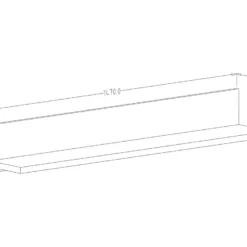 Etagère Design 150cm Collection DARWIN. Effet épicéa. -Pas Cher Mobiliora Magasin bibliotheque vitrine et etagere 8928415
