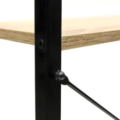 DARA - Etagère 2 Plateaux Métal Et Aspect Bois -Pas Cher Mobiliora Magasin bibliotheque vitrine et etagere 9166011