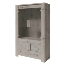 Vitrine 2 Portes 120 Cm Lyon - Chêne