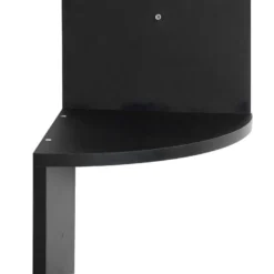 Étagères Flottantes Étagères D'angle En Bois De Rangement En Forme De S Noir 19_0000564 -Pas Cher Mobiliora Magasin bibliotheque vitrine et etagere 9229805