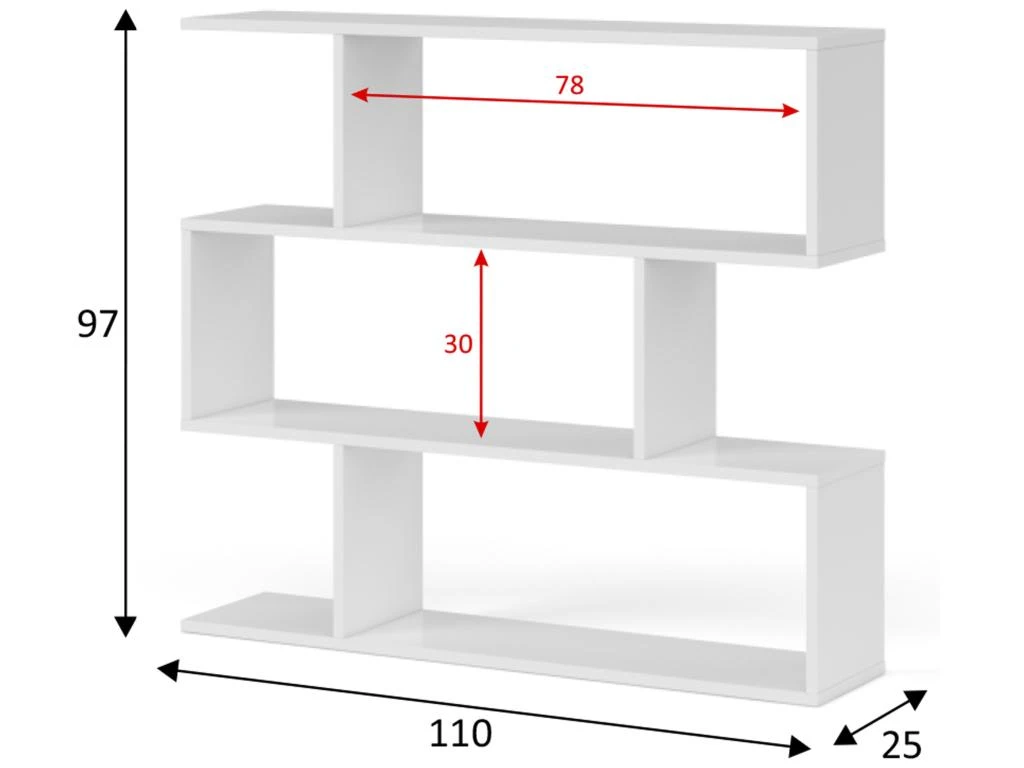 Étagère Bibliothèque Bolonia Couleur Blanche 6 Emplacements, Pour Salle à Manger Ou Bureau 4 Étagère Bibliothèque Bolonia Couleur Blanche 6 Emplacements, Pour Salle à Manger Ou Bureau – Image 2