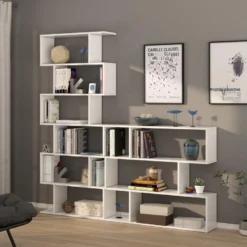 Étagère Bibliothèque Bolonia Couleur Blanche 6 Emplacements, Pour Salle à Manger Ou Bureau 11 Étagère Bibliothèque Bolonia Couleur Blanche 6 Emplacements, Pour Salle à Manger Ou Bureau -Pas Cher Mobiliora Magasin bibliotheque vitrine et etagere 9293663