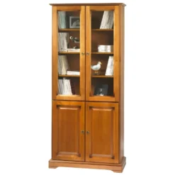 Bibliothèque 4 Portes Merisier Largeur 82 Cm 8 Bibliothèque 4 Portes Merisier Largeur 82 Cm -Pas Cher Mobiliora Magasin bibliotheque vitrine et etagere 9443339