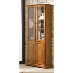 Bibliothèque 4 Portes Merisier Largeur 82 Cm 9 Bibliothèque 4 Portes Merisier Largeur 82 Cm -Pas Cher Mobiliora Magasin bibliotheque vitrine et etagere 9443341