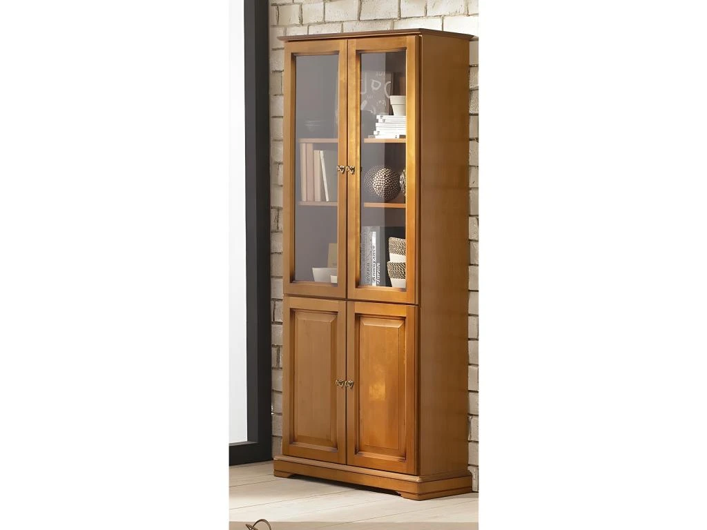 Bibliothèque 4 Portes Merisier Largeur 82 Cm 5 Bibliothèque 4 Portes Merisier Largeur 82 Cm – Image 3