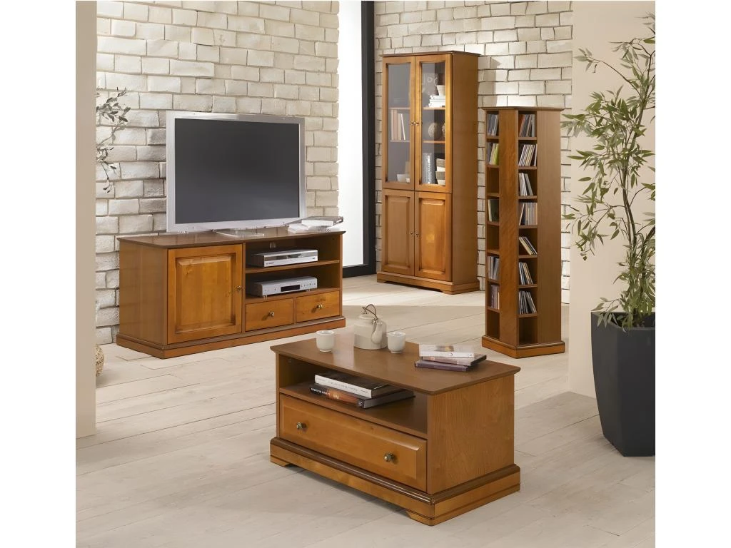 Bibliothèque 4 Portes Merisier Largeur 82 Cm 7 Bibliothèque 4 Portes Merisier Largeur 82 Cm – Image 5