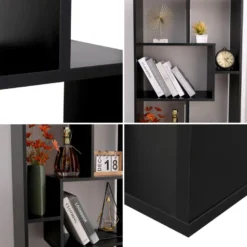 Bibliothèque 8 étagères Multiformes Noire JANE - HAPPY GARDEN 10 Bibliothèque 8 étagères Multiformes Noire JANE - HAPPY GARDEN -Pas Cher Mobiliora Magasin bibliotheque vitrine et etagere 9445693