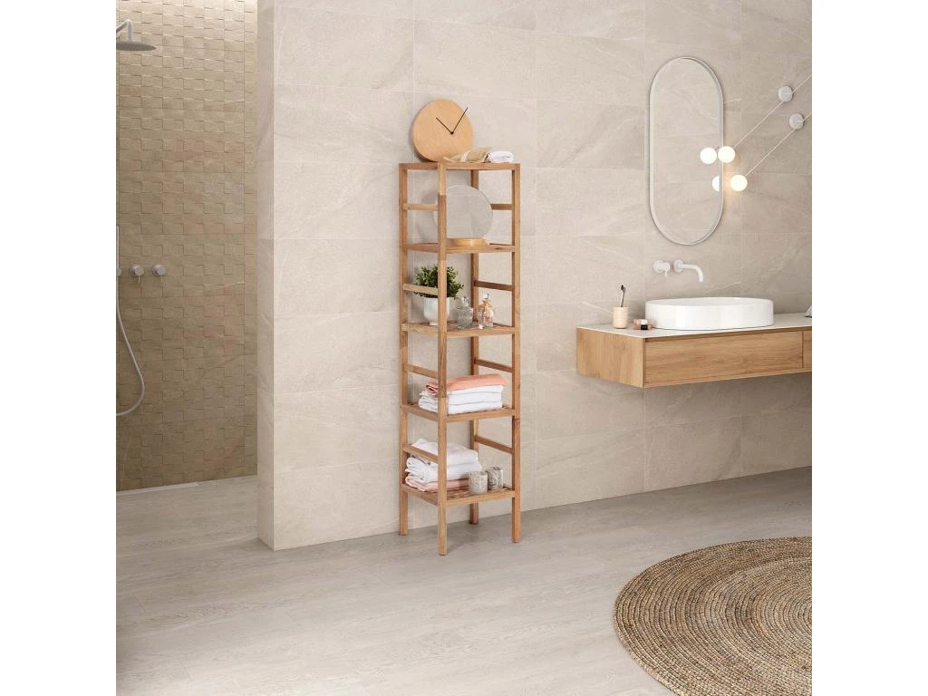 Étagère Alam En Bois De Noyer, 149,5 Cm De Haut Avec 5 Niveaux 7 Étagère Alam En Bois De Noyer, 149,5 Cm De Haut Avec 5 Niveaux – Image 5