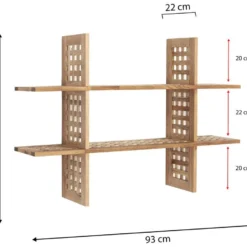 Étagère Jaya En Bois De Noyer Avec 6 Compartiments -Pas Cher Mobiliora Magasin bibliotheque vitrine et etagere 9447381