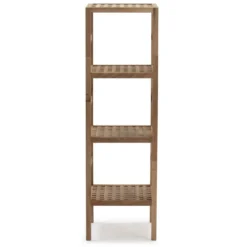 Étagère Alam En Bois De Noyer, Hauteur 117,5 Cm Avec 4 Niveaux -Pas Cher Mobiliora Magasin bibliotheque vitrine et etagere 9447889