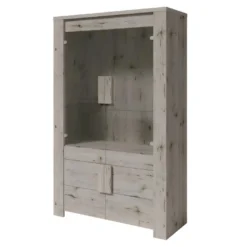 Vitrine, Argentier, Vaisselier AMEK 4 Portes. Meuble Contemporain Idéal Pour Votre Salon Ou Salle à Manger.