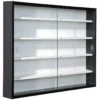COLLECT - Vitrine Murale 5 Compartiments Noire Et Blanche -Pas Cher Mobiliora Magasin bibliotheque vitrine et etagere 9500597