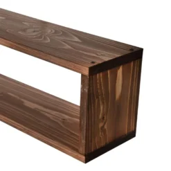 Lot De 3 étagères Murales Næstved 100 X 14 X 18 Cm Pin Lasuré [en.casa] -Pas Cher Mobiliora Magasin bibliotheque vitrine et etagere 9500971