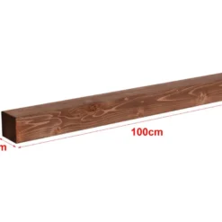 Lot De 2 étagères Murales Munkebo 100 X 9 X 9 Cm Bois De Pin Avec Lasure [en.casa] -Pas Cher Mobiliora Magasin bibliotheque vitrine et etagere 9501641