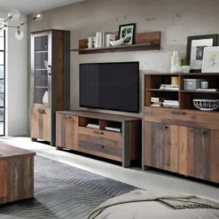 Etagère Murale à Suspendre L160 Cm Effet Bois Vieilli - BUCK 10 Etagère Murale à Suspendre L160 Cm Effet Bois Vieilli - BUCK -Pas Cher Mobiliora Magasin bibliotheque vitrine et etagere 9877731