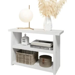 Etagère Multifonctions Largeur 68 Cm Chêne Blanchi