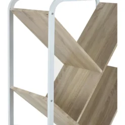URBAN MEUBLE Bibliothèque Meuble De Rangement étagère à 5 Niveaux En Forme D’arbre, Pour Salon Bureau Chambre En Bois Beige 79.5*33.5*144cm -Pas Cher Mobiliora Magasin bibliotheque 14457249