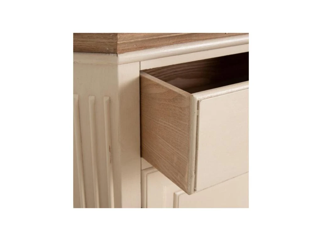 Bibliothèque 9 Niches Bois/Crème - CAMILLE 5 Bibliothèque 9 Niches Bois/Crème - CAMILLE – Image 3