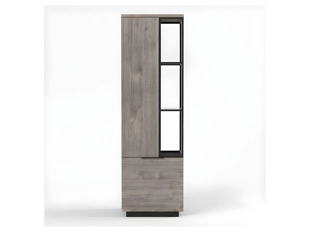 Bibliothèque 2 Portes Bois/Métal - LEOKI 3 Bibliothèque 2 Portes Bois/Métal - LEOKI