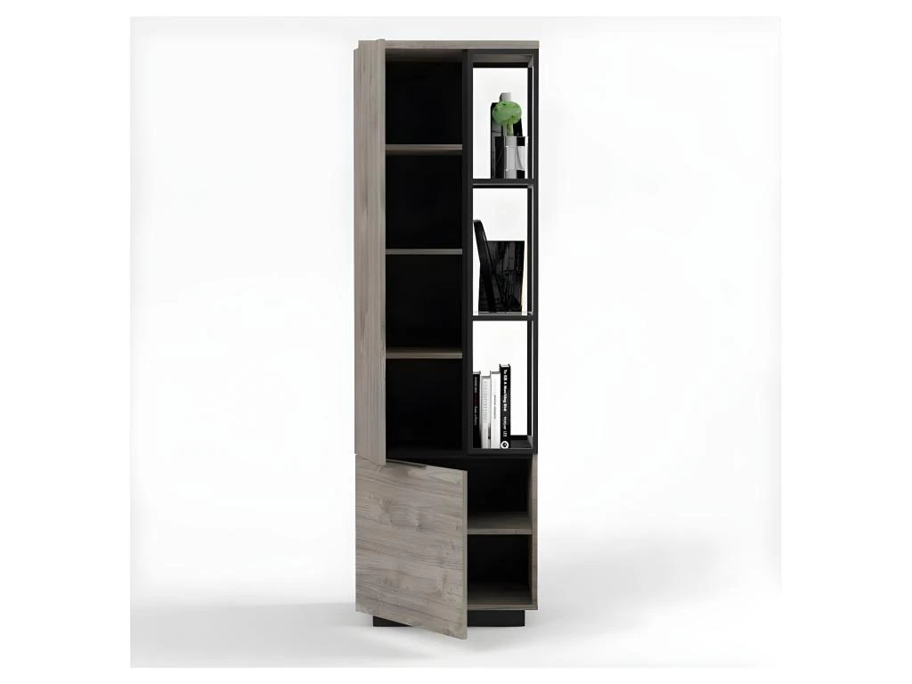 Bibliothèque 2 Portes Bois/Métal - LEOKI 5 Bibliothèque 2 Portes Bois/Métal - LEOKI – Image 3