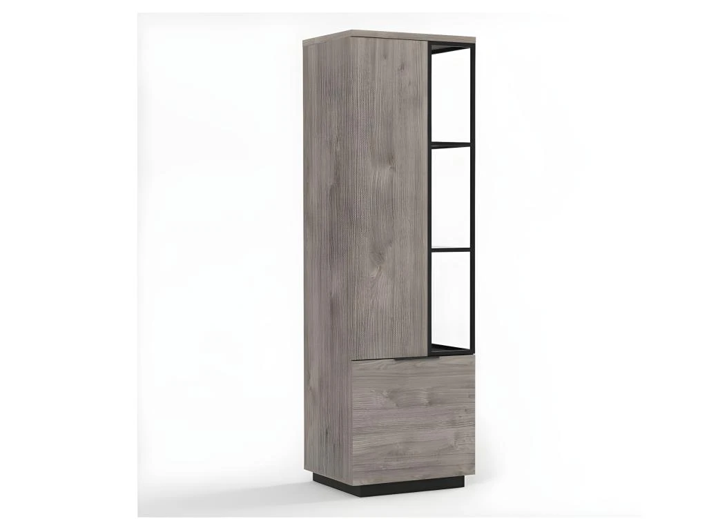 Bibliothèque 2 Portes Bois/Métal - LEOKI 8 Bibliothèque 2 Portes Bois/Métal - LEOKI – Image 6