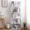 Bibliotheque Etageres Bois Blanc Design 172,5x60x24,5 -Pas Cher Mobiliora Magasin bibliotheque 18399837