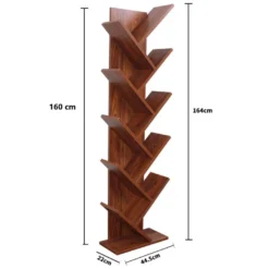 Bibliothèque Meuble 10 Etagères Mdf Marron Noyer 160x44,5x22 9 Bibliothèque Meuble 10 Etagères Mdf Marron Noyer 160x44,5x22 -Pas Cher Mobiliora Magasin bibliotheque 18431647