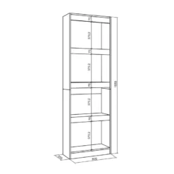 Étagère Bibliothèque, Étagère De Rangement, 60x186x25cm, Salon Salle à Manger Bureau, Salon, Bureau 14 Étagère Bibliothèque, Étagère De Rangement, 60x186x25cm, Salon Salle à Manger Bureau, Salon, Bureau -Pas Cher Mobiliora Magasin bibliotheque 19388891