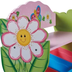 Meuble De Rangement à Jouets Avec Bacs Bois Fantaisie Jardin Magique TD-12710A -Pas Cher Mobiliora Magasin bibliotheque 21285941