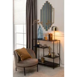 Bibliothèque Metal Noir Billeroy -Pas Cher Mobiliora Magasin bibliotheque 21300001