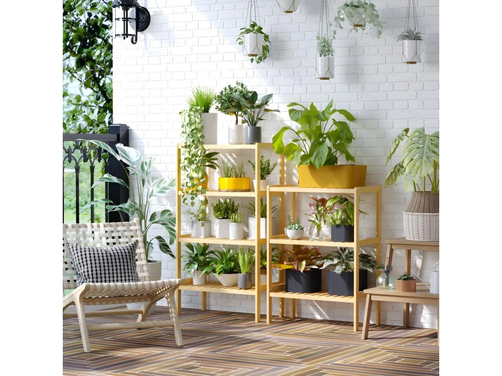 Etagère De Rangement MERITI Bambou 4 Etagère De Rangement MERITI Bambou – Image 2