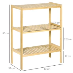 Etagère De Rangement MERITI Bambou 9 Etagère De Rangement MERITI Bambou -Pas Cher Mobiliora Magasin bibliotheque 21988617