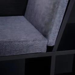 Banc Bibliothèque MATARO Noir Et Gris -Pas Cher Mobiliora Magasin bibliotheque 21988731