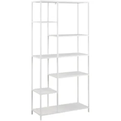 Newcastle Bibliothèque Avec 6 Étagères, Blanc.