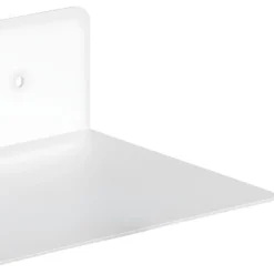 Joliet Étagère Murale, Métal Blanc Mat. -Pas Cher Mobiliora Magasin bibliotheque 22083165