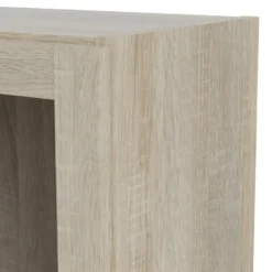 Base Étagère 2 Portes Vitrées Et 2 Portes, Finition Chêne Structuré. -Pas Cher Mobiliora Magasin bibliotheque 22083377