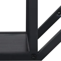 Sea Étagère Murale, Octogonale Avec 3 Tablettes D'exposition, Noir. -Pas Cher Mobiliora Magasin bibliotheque 22083477