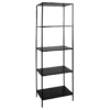 Viggo Étagère à 4 Tablettes De Rangement, Noir. -Pas Cher Mobiliora Magasin bibliotheque 22083703