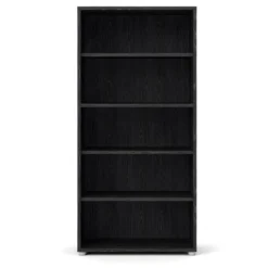 Prisme Étagère 4 Tablettes De Rangement. Imitation Frêne Noir. -Pas Cher Mobiliora Magasin bibliotheque 22083765