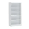 Bibliothèque Design 4 étagères, Coloris Blanc Collection SPACI -Pas Cher Mobiliora Magasin bibliotheque 22128165