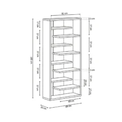 Bibliothèque Large Design, Coloris Blanc Collection MIRE 9 Bibliothèque Large Design, Coloris Blanc Collection MIRE -Pas Cher Mobiliora Magasin bibliotheque 22128375