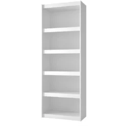 Bibliothèque Bookcase Blanc 6 Niches Largeur 70 Cm -Pas Cher Mobiliora Magasin bibliotheque 22969993
