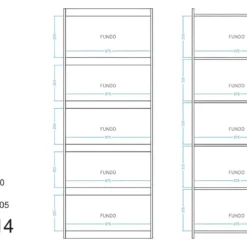 Bibliothèque Bookcase Blanc 6 Niches Largeur 70 Cm -Pas Cher Mobiliora Magasin bibliotheque 22969995