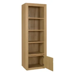 Bibliothèque Avec 4 étagères Et 1 Porte - Chêne Huilé - SYMPHONIE 25 Bibliothèque Avec 4 étagères Et 1 Porte - Chêne Huilé - SYMPHONIE -Pas Cher Mobiliora Magasin bibliotheque 305121