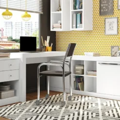 Bibliothèque Avec 2 Portes Et 3 Niches - Blanc - EVAN 9 Bibliothèque Avec 2 Portes Et 3 Niches - Blanc - EVAN -Pas Cher Mobiliora Magasin bibliotheque 435429