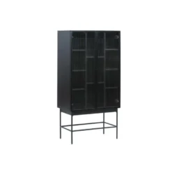 Vaisselier 2 Portes Métal/Bois/Verre - TEULAT BLUR -Pas Cher Mobiliora Magasin buffet 11128189