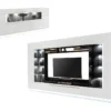 Ensemble Mur TV + Buffet - MDF - Blanc - Séjour Lumineux BLAKE