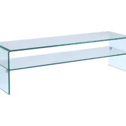 Ensemble Table Basse + Meuble TV - Verre Trempé - Séjour Design STILEOS -Pas Cher Mobiliora Magasin ensemble meuble salon complet 569429