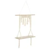 Étagère Murale Macramé En Bois Et Coton 60 X 80 Cm -Pas Cher Mobiliora Magasin etagere 13450845